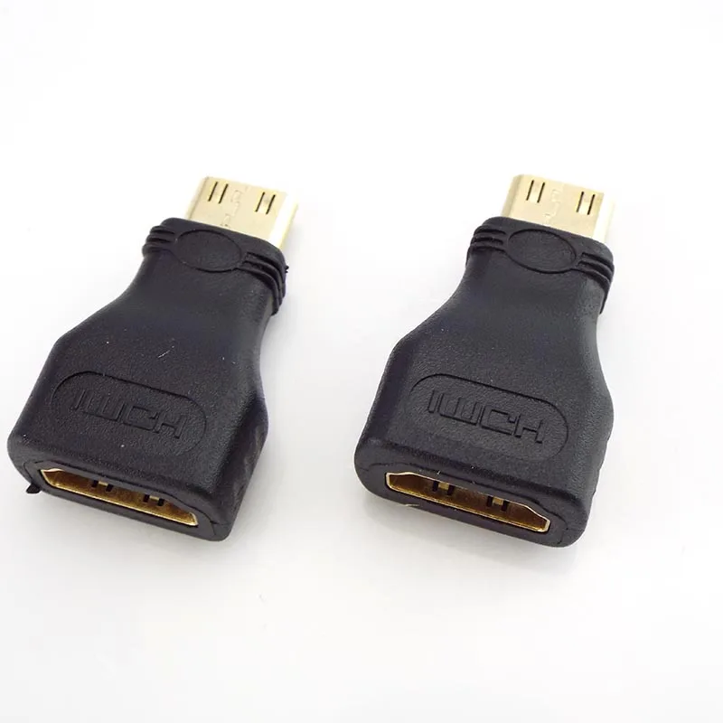 Mini Convertidor HDMI Adaptador Cable Extensión Macho Estándar Convertidor Hembra Macho Chapado Oro 1080P 1/2/5 Uds - Vista principal del producto