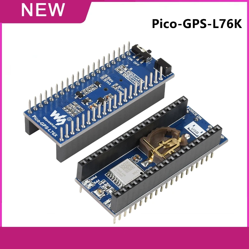 Placa de expansión Waveshare Pico-GPS-L76K Raspberry Pi Pico 2 GNSS compatible con GPS/BDS/GLONASS/QZSS/A-GNSS