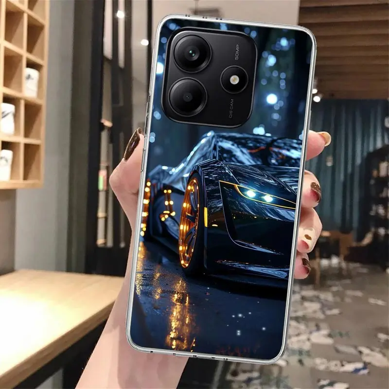 Cool masculino hombres coches deportivos funda de teléfono de silicona para Xiaomi Redmi Note 14 14S 13 12S 11 Pro Plus 11S 10 10S 11T 11E 4G 5G Soft Co - imagen 2