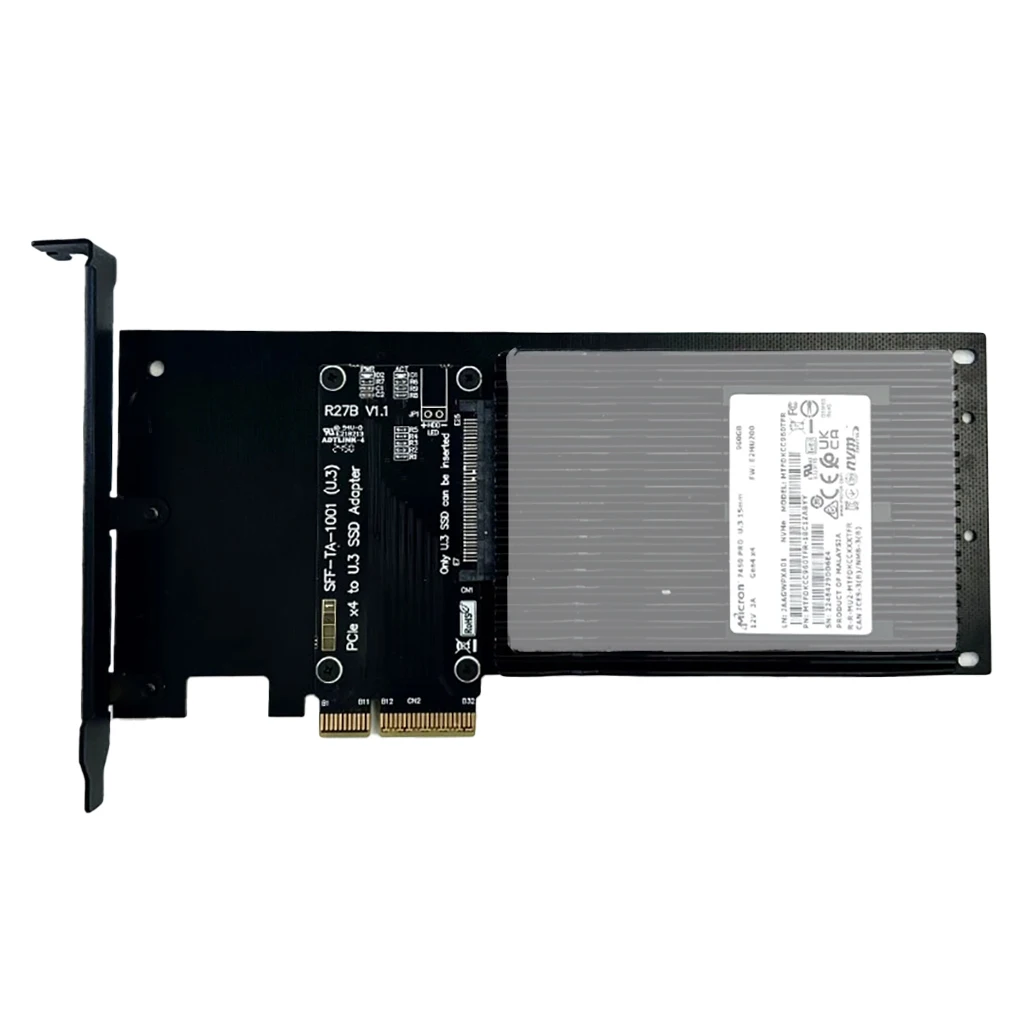Tarjeta adaptadora PCIe 4,0 x4 a U.2(SFF-8639)/U.3(SFF-TA-1001) SSD/tarjeta convertidora PCI-E 5,0 Gen5 x4 a E1.S/E3.S(SFF-TA-1002) - imagen 2