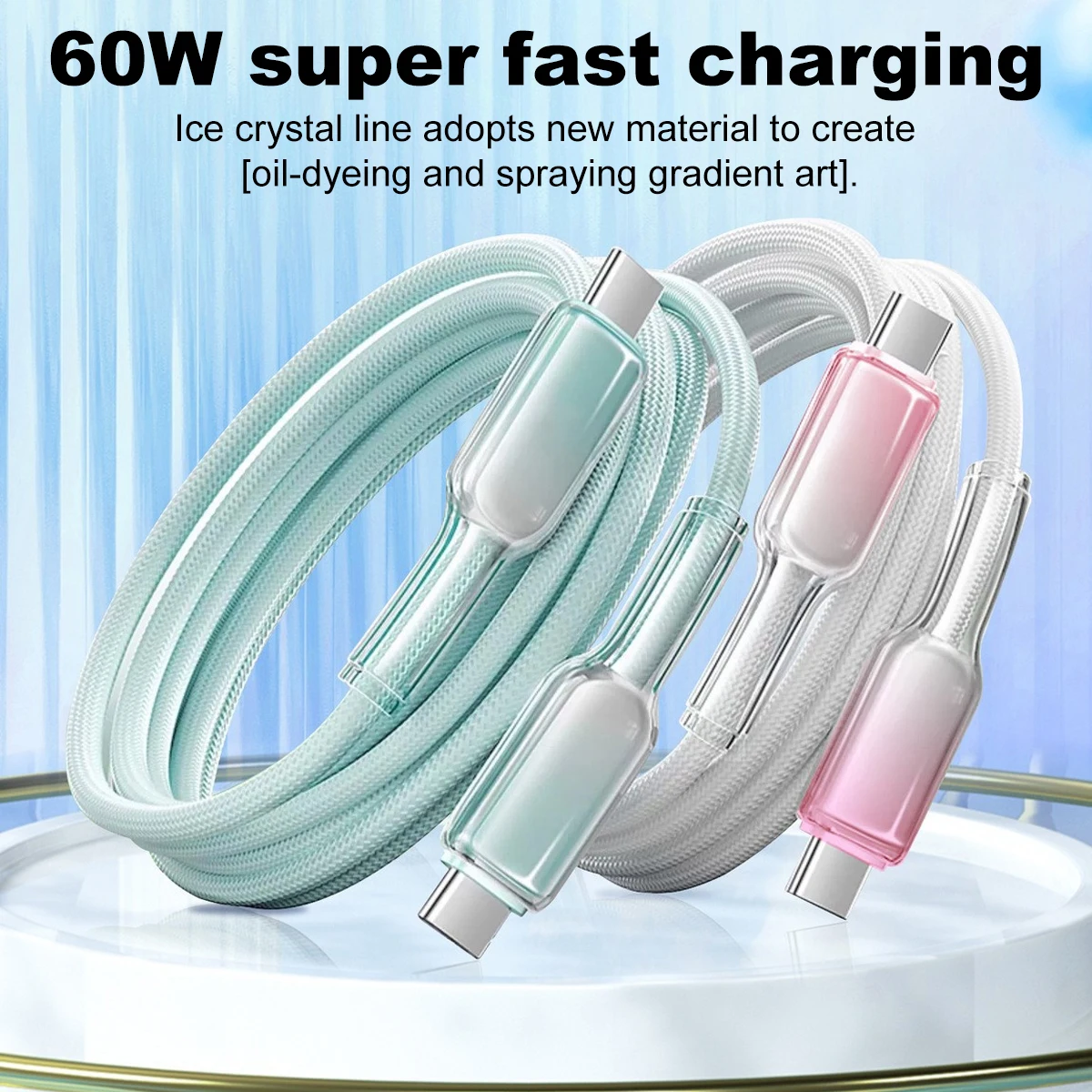 ANKNDO 60W USB C a USBC Cable para iPhone 16 15 PD Cable de datos USB C de carga rápida para Xiaomi OPPO Samsung Cable de datos - imagen 2