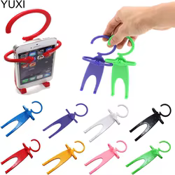 YUXI-Soporte de teléfono móvil para coche, colgador de silicona Flexible único para Smartphone, útil y elegante, 1 unidad