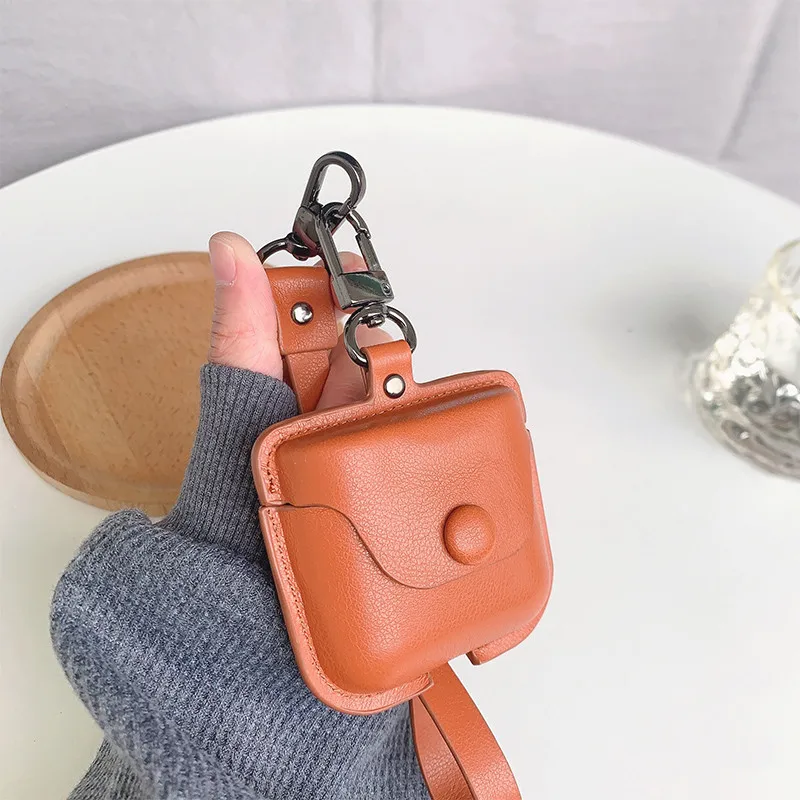 Para Bowers & Wilkins PI7 / PI5 Funda blanda de cuero B & W PI7 s2 / PI5 s2 Funda blanda de silicona Funda protectora con colgante de cordón de cuero - imagen 2