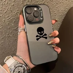 Xiaomi Redmi Note 14 Pro Funda electrochapada – Calavera negra