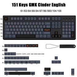 GMK Cinder Teclas PBT Perfil Cherry Sublimación 5 Lados MX