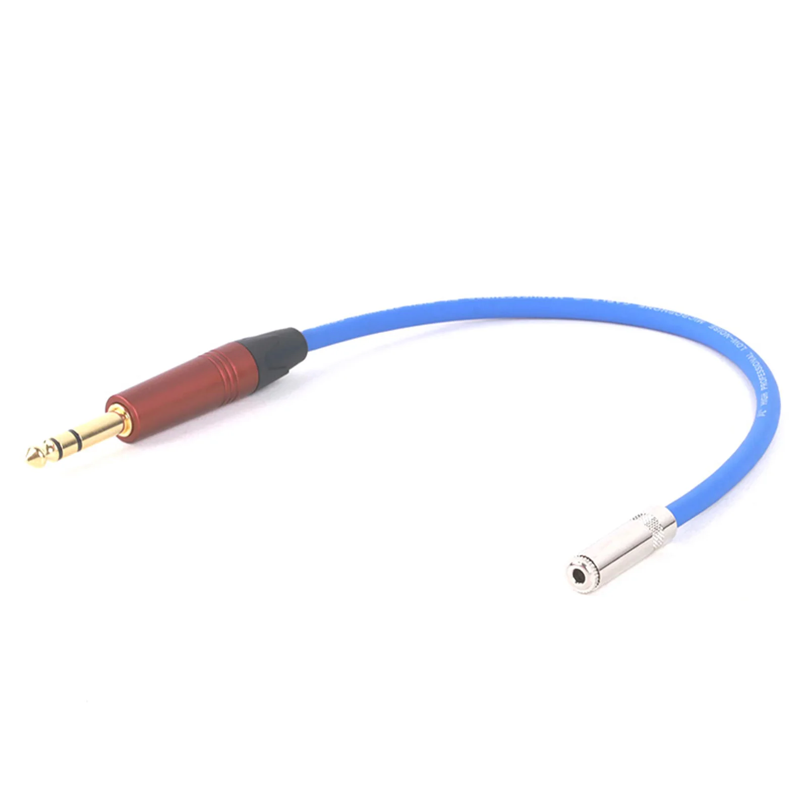 Cable adaptador de Audio para mezclador, amplificador, altavoz, chapado en oro, divisor AUX, 6,35mm, TRS macho a 3,5mm - imagen 2