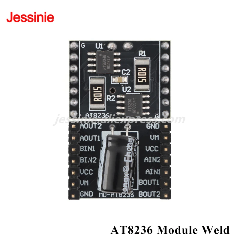 Módulo de accionamiento de Motor TB6612 AT8236, Motor de CC de doble canal, placa de Control de velocidad continua PWM hacia adelante y hacia atrás, Super L298N, 5 uds./1 ud. - imagen 5