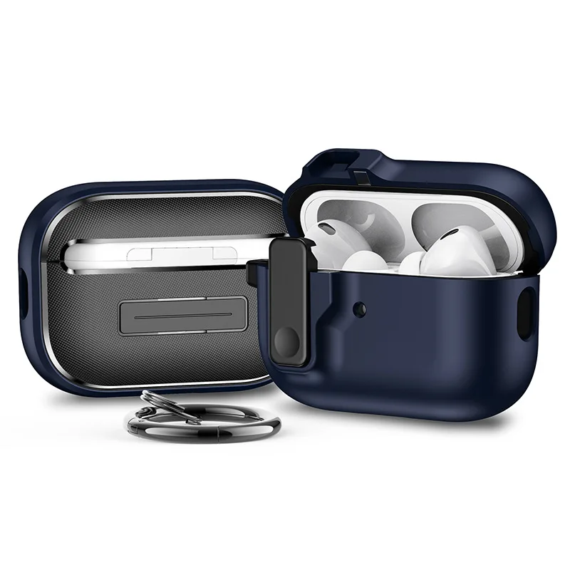 Para Airpods 4 3 Pro 2 1 funda a prueba de golpes cubierta protectora de bloqueo de seguridad para Airpods Pro 2 2a generación para AirPods 4 funda - imagen 4