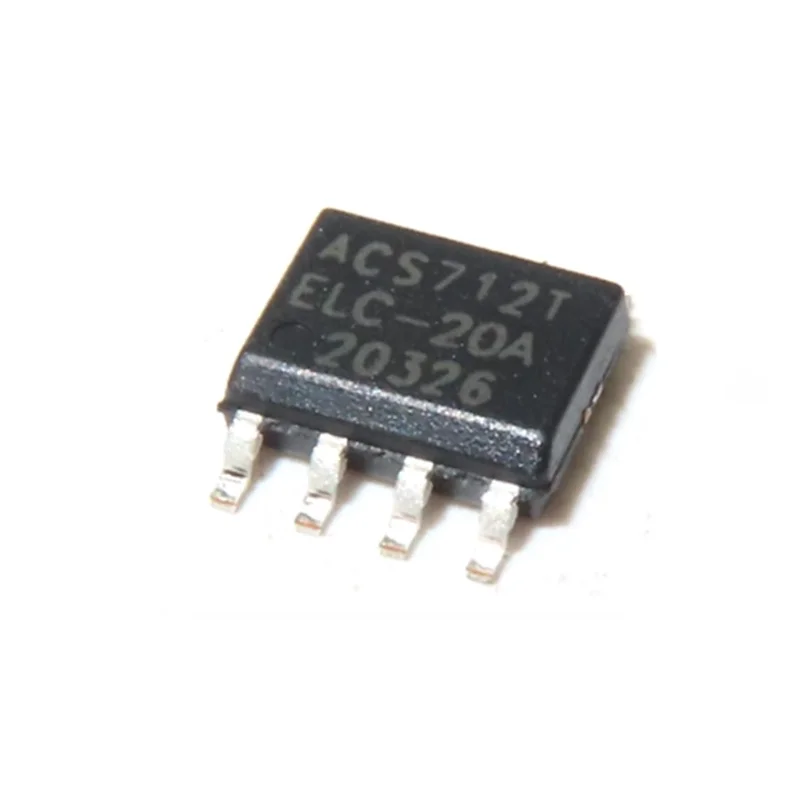 (10 uds) ACS712ELCTR-20A-T (marcado ACS712T) SOP-8 20A sensor de efecto Hall chips de aislamiento de voltaje