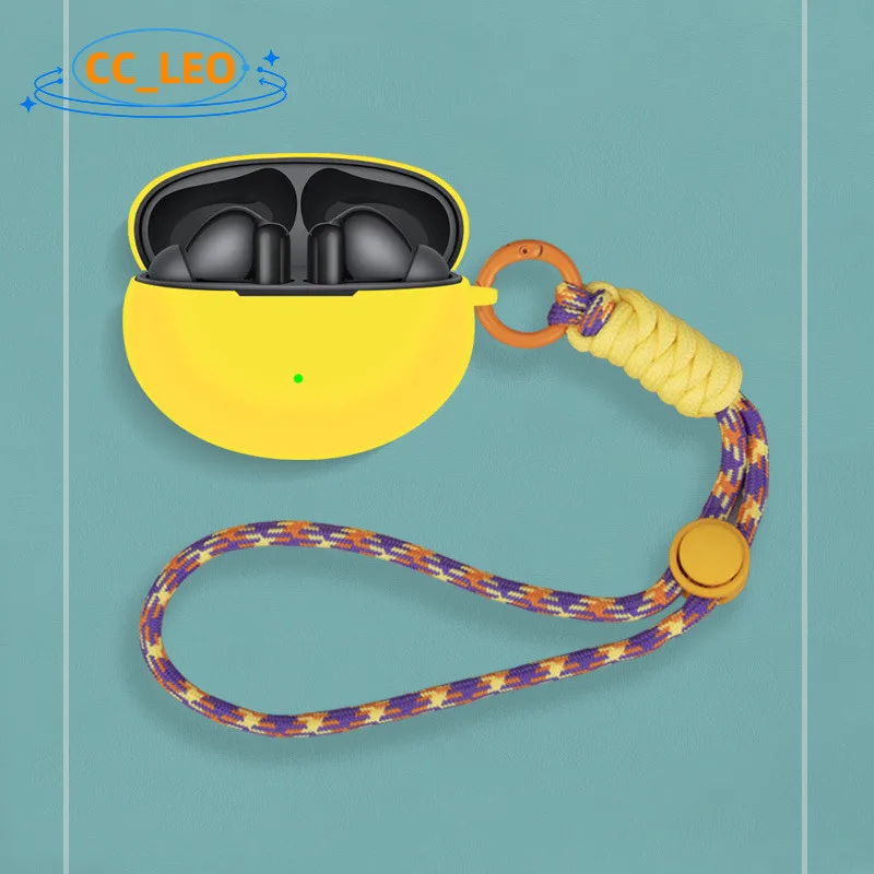 Para HuaWei FreeBuds 6i funda HuaWei FreeBuds 5i funda suave de silicona lindo colgante con cordón HuaWei FreeBuds 6i funda protectora - imagen 3