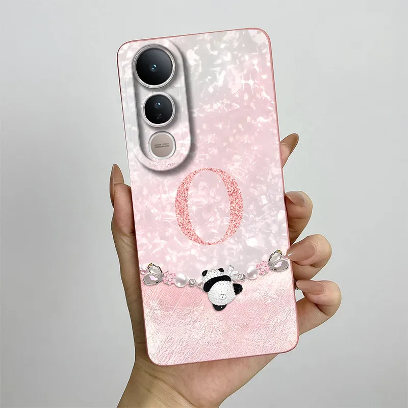 Para Vivo V50 Lite funda V2441 moda corona letras teléfono Shell suave silicona líquida contraportada protección completa parachoques a prueba de golpes - imagen 4