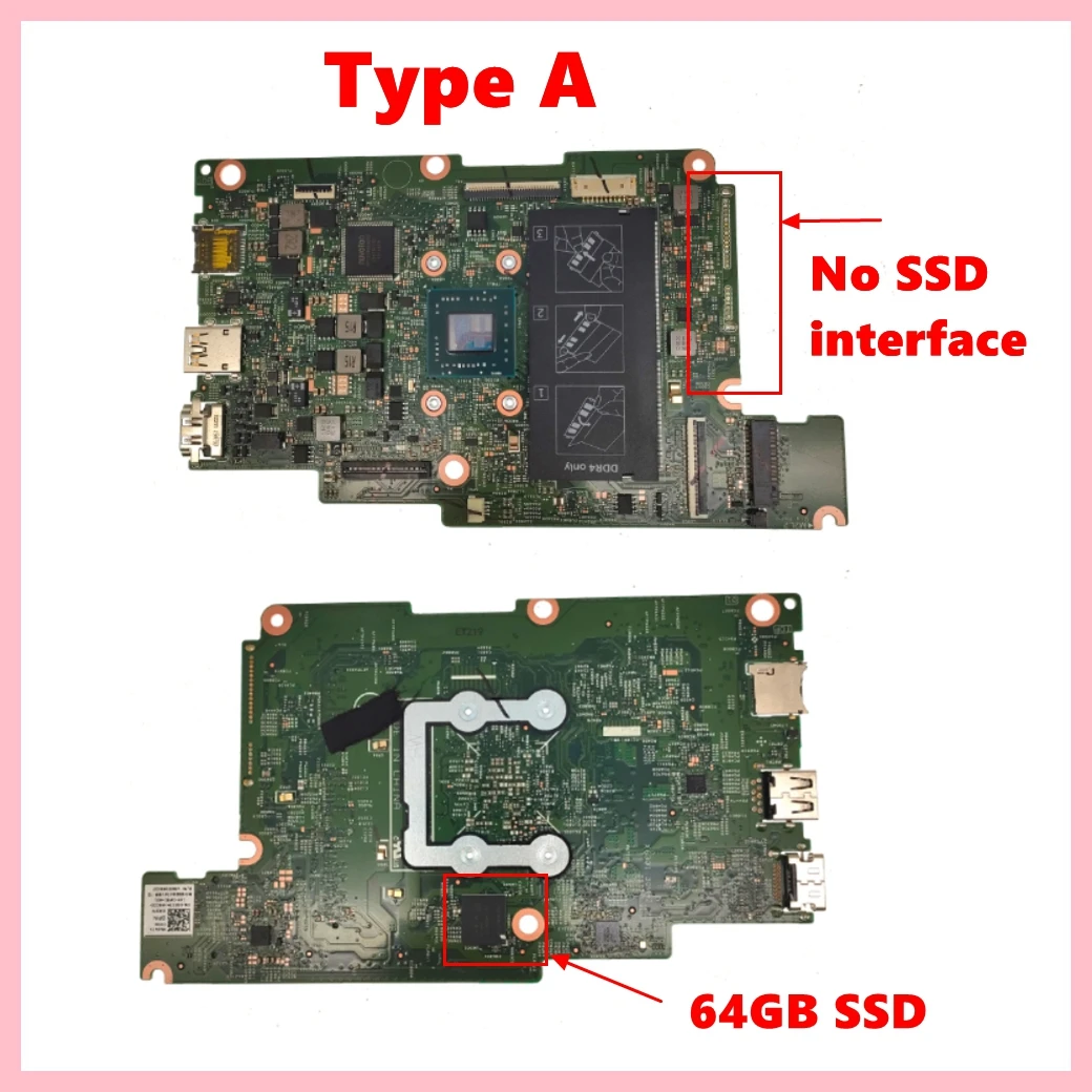 17876-1 con A6-922E CPU 0GB/64GB SSD placa base para Dell Inspiron 3180 3185 placa base para ordenador portátil CN- 0D63Y5 05R37H 100% probado OK - imagen 2