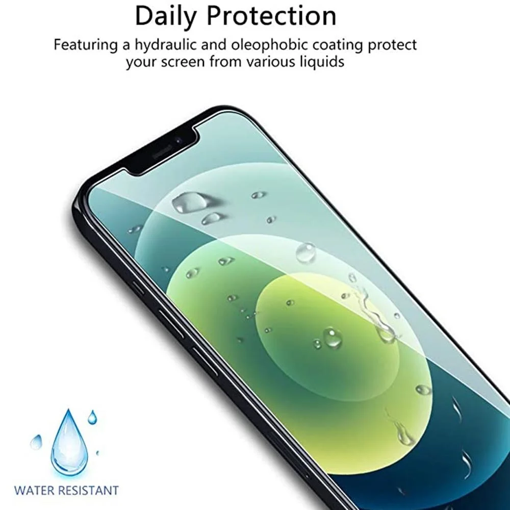 Protector de pantalla de vidrio templado HD para iPhone, Protector de pantalla 9H para modelos 13, 12, 11 Pro Max, XS Max, XR, 12 y 13 Mini, 2/4 unidades - imagen 4