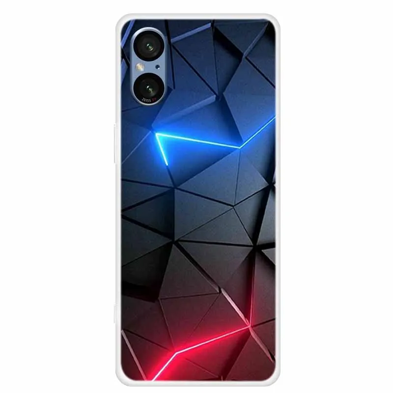 Funda trasera de silicona para teléfono móvil, carcasa transparente y suave de TPU, a la moda, para Sony Xperia 5 V, 5G, Xperia5V, 5G, XQ-DE54 - imagen 4