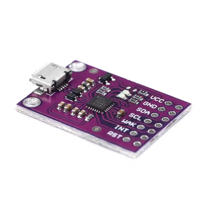 Placa de depuración CP2112, módulo de comunicación USB a SMBus I2C, Kit de evaluación MicroUSB 2112 2,0 para módulo de Sensor CCS811 para arduino - imagen 3