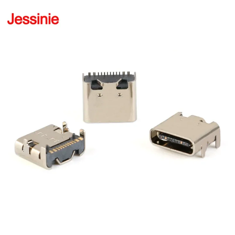 10 uds/5 uds Micro USB-3.1 SMD 16P tipo c conector hembra DIP4 interfaz de transmisión HD para teléfonos inteligentes enchufe de carga final