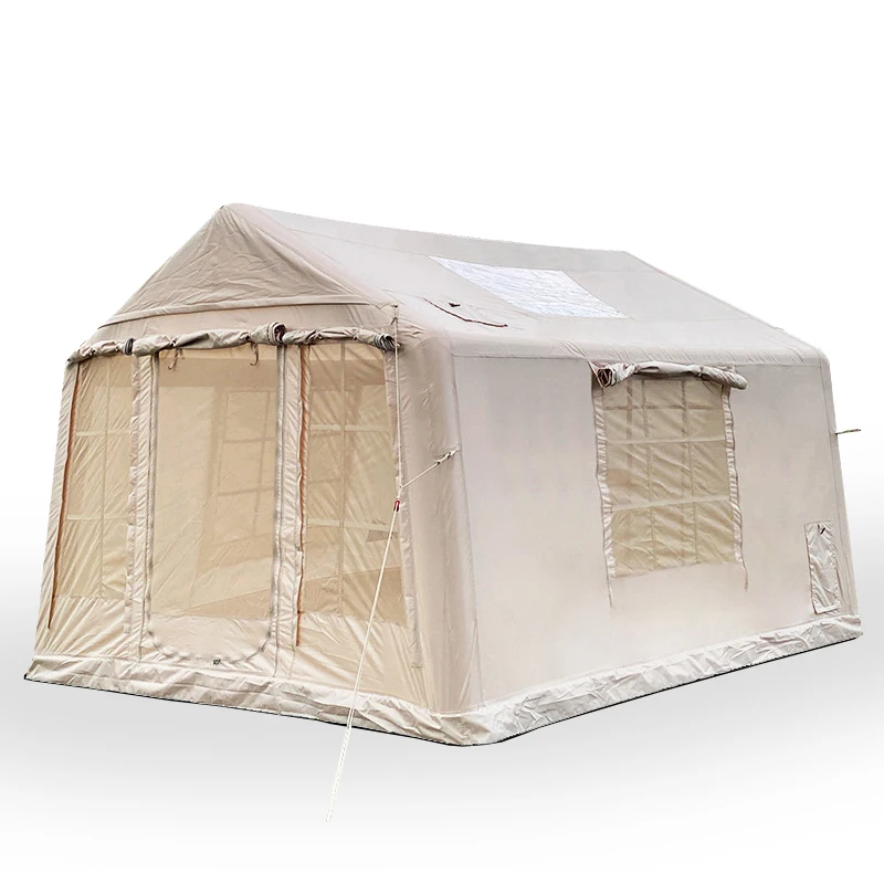 Tienda de campaña inflable de la temporada del espacio grande de 13 metros cuadrados 4 para la familia al aire libre