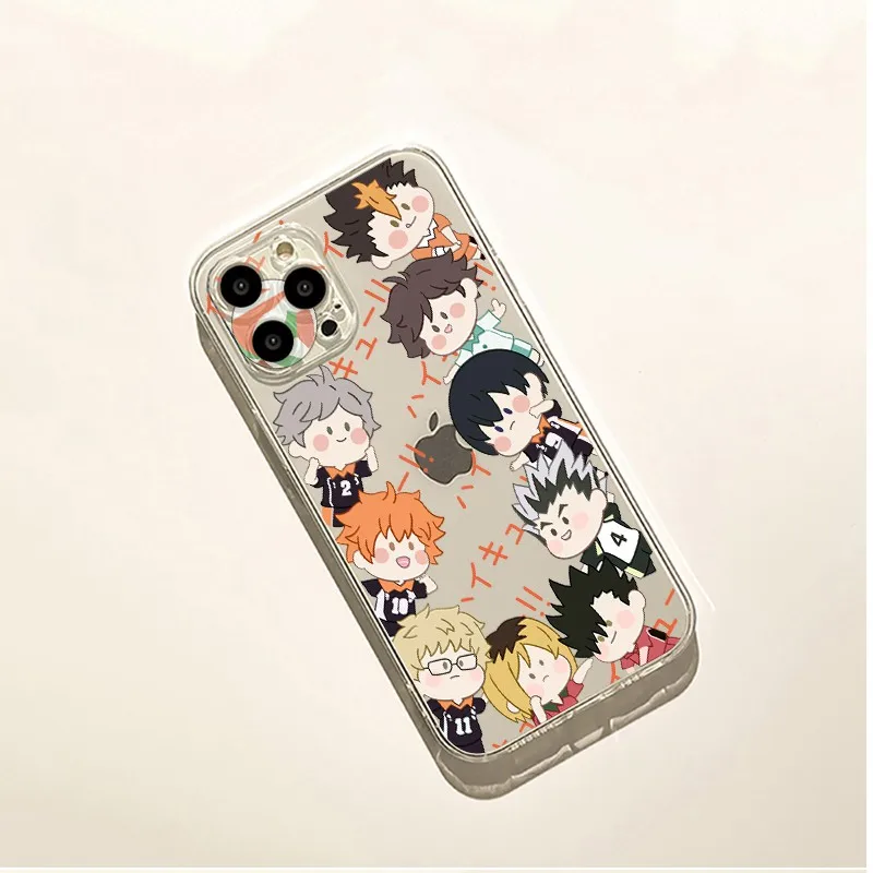 2024 nueva película de Anime Haikyu funda de teléfono para Samsung S24 S23 S22 S21 S20 S10 FE Note20 Note10 Plus Ultra Lite 5G TPU suave transparente - imagen 4