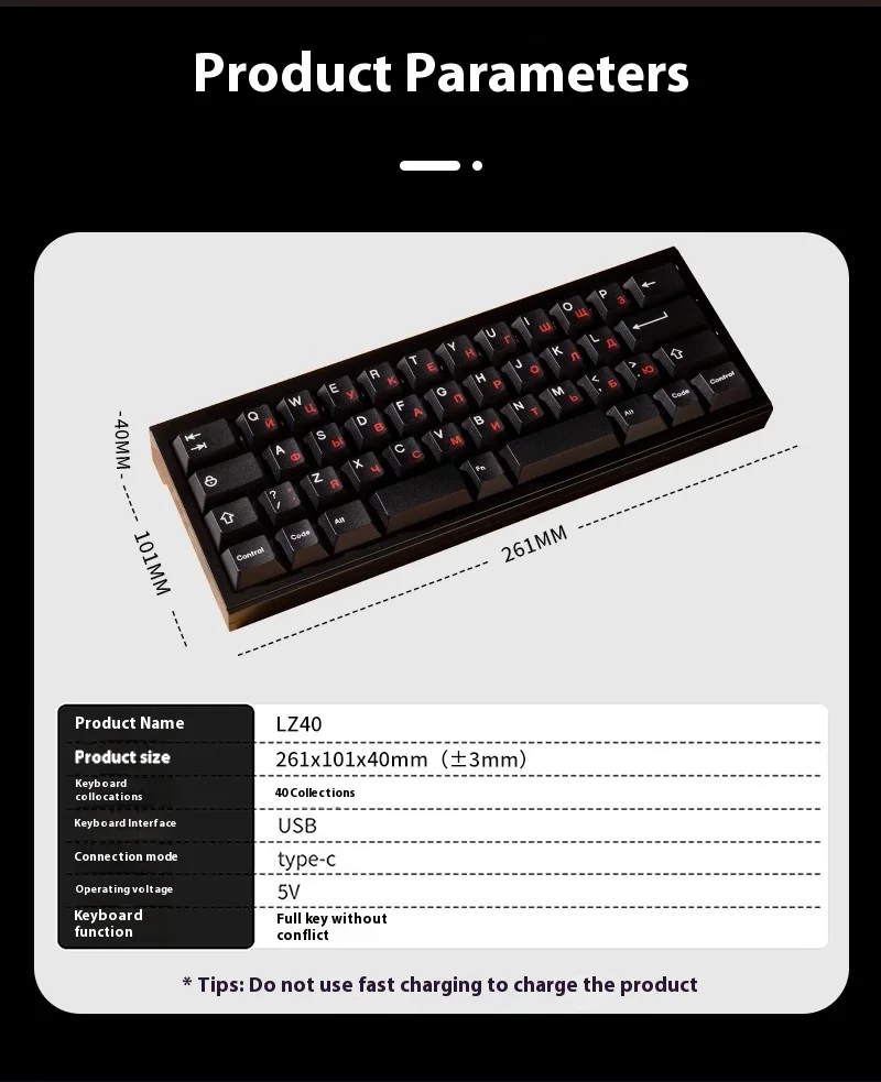 ZORNHER LZ40 Teclado mecánico ruso PBT junta de teclas aleación de aluminio RGB personalizado 3 modos a través de teclado de juego Windows/MacOs - imagen 5