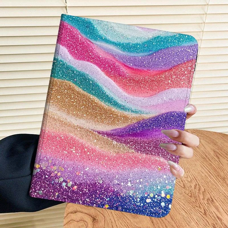 Patrón de impresión artística en color dorado para Samsung Galaxy Tab A A7 A8 A9 A11 S6 S11 10,1 10,4 10,5 pulgadas Lite Plus funda para tableta - imagen 3