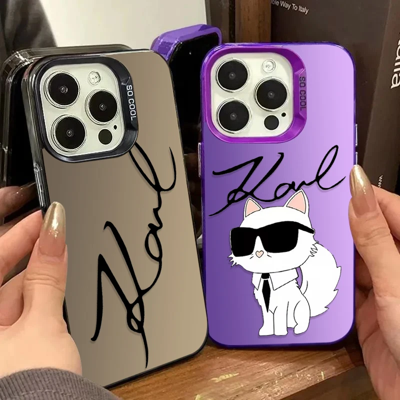 Funda de gato k-karl de dibujos animados para Xiaomi Redmi Note 14 14S 13 12 11 Pro Plus 4G 5G 12S 11S 10S 10 9 9S 12C 13C 14C A3 A4 cubierta de PC - imagen 2