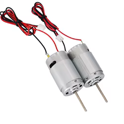 1 par 390 Motor de alta velocidad incorporado con cable 13000RPM/Min 6V-12V DIY para RC Bait Tug Boat accesorios de propulsor submarino