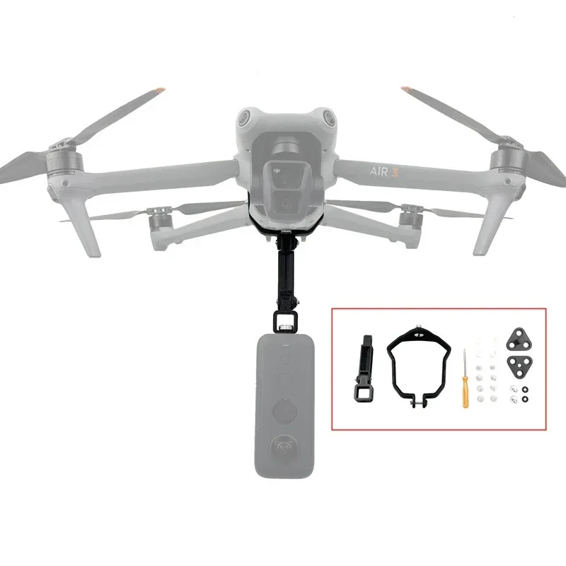 Soporte superior expandible para Dron 2 en 1, adaptador de montaje para cámara panorámica, soporte amortiguador para accesorios DJI Air 3