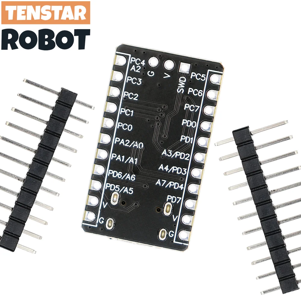 TENSTAR 2 uds CH32V003 Placa de desarrollo Placa de sistema mínimo Placa central RISC-V CH32V003F4P6 Módulo microcontrolador - imagen 5