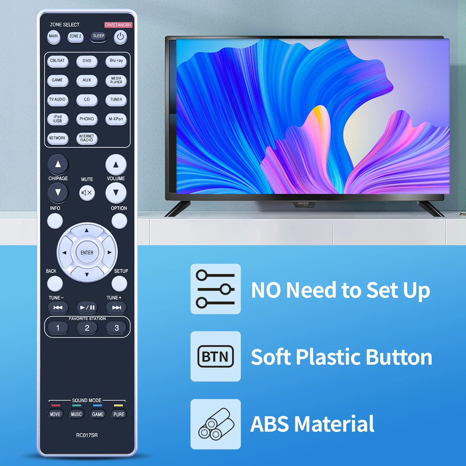 Mando a distancia RC017SR para receptor Surround Marantz AV SR5007 SR6007 - imagen 3