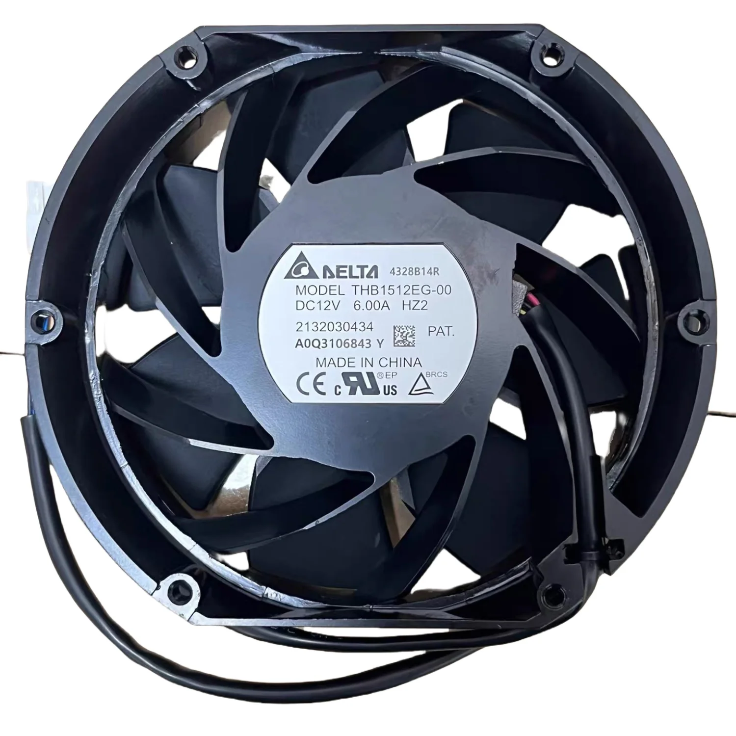 para ventilador Turbo Delta THB1512EG-00 12V 6A - 172x150x51mm, ventilador centrífugo de alta velocidad, rodamiento de bolas doble
