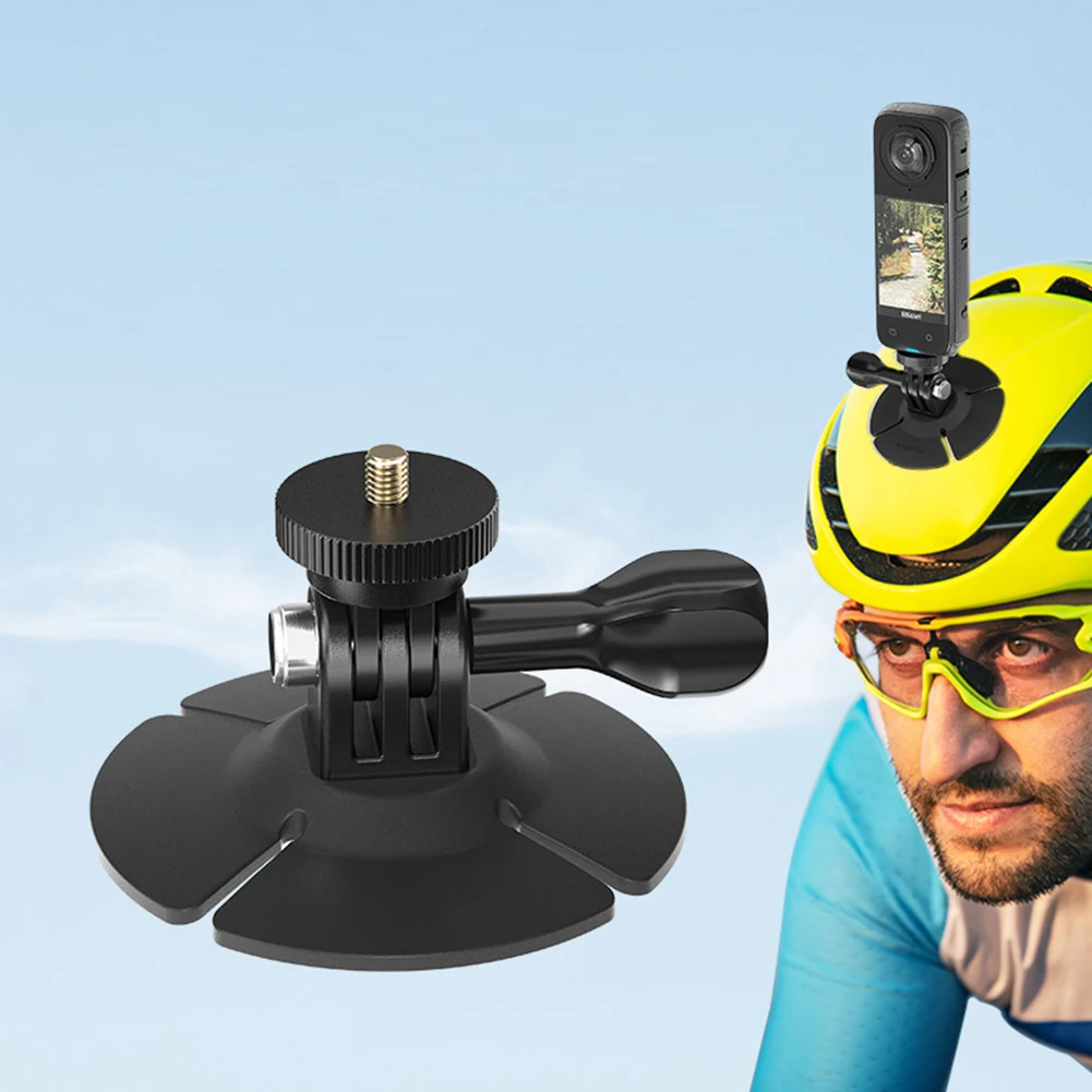 Soporte adhesivo de Base fija para Cámara de Acción GoPro, Kit de montaje plano curvo para casco de motocicleta, accesorios de cámara Insta360 - imagen 2