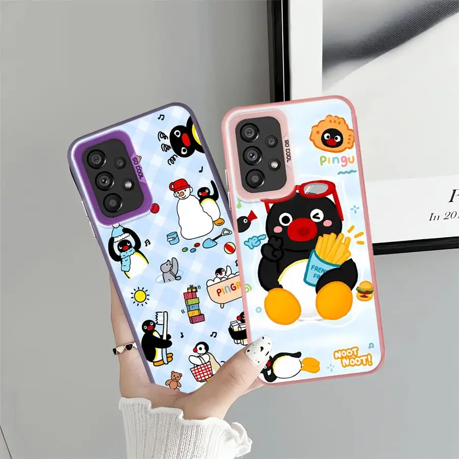 Funda para Xiaomi Redmi A1 A2 Plus 9C 12C 13C A5 14C 10C 9T K60 funda trasera de teléfono dibujos animados lindo invierno P-ingu - imagen 4