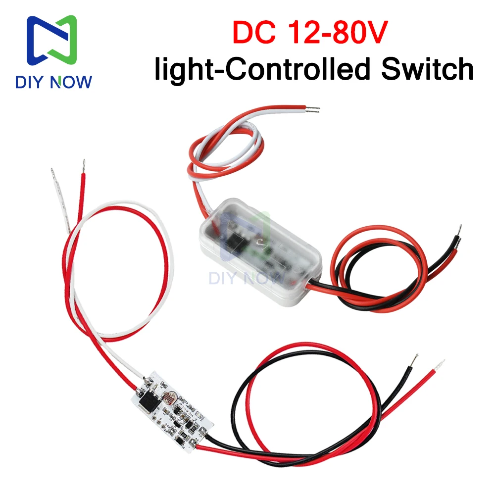 Módulo de interruptor de Sensor controlado por luz DC 12-80V para Control automático de faros LED en motocicletas y vehículos eléctricos - imagen 2