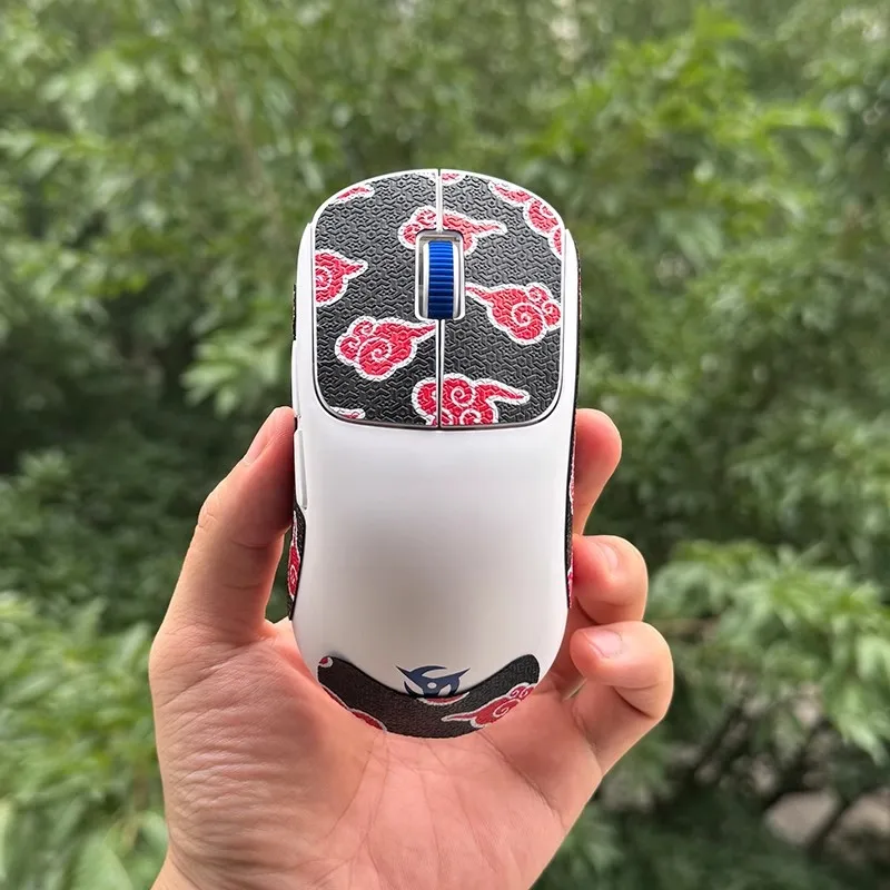 1 Juego de equipo de juego Meow, pegatina de agarre antideslizante para ratón ultrafino para NINJUTSO TEN AIR, cinta antideslizante antisudor ultrafina