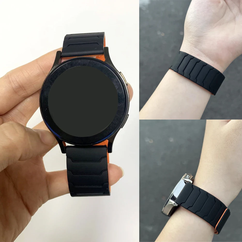 Pulsera magnética de silicona para Huawei WATCH Ultimate, correa de reloj de 20mm y 22mm para Huawei GT5/5 Pro GT 4 3 2 46mm, correa de repuesto