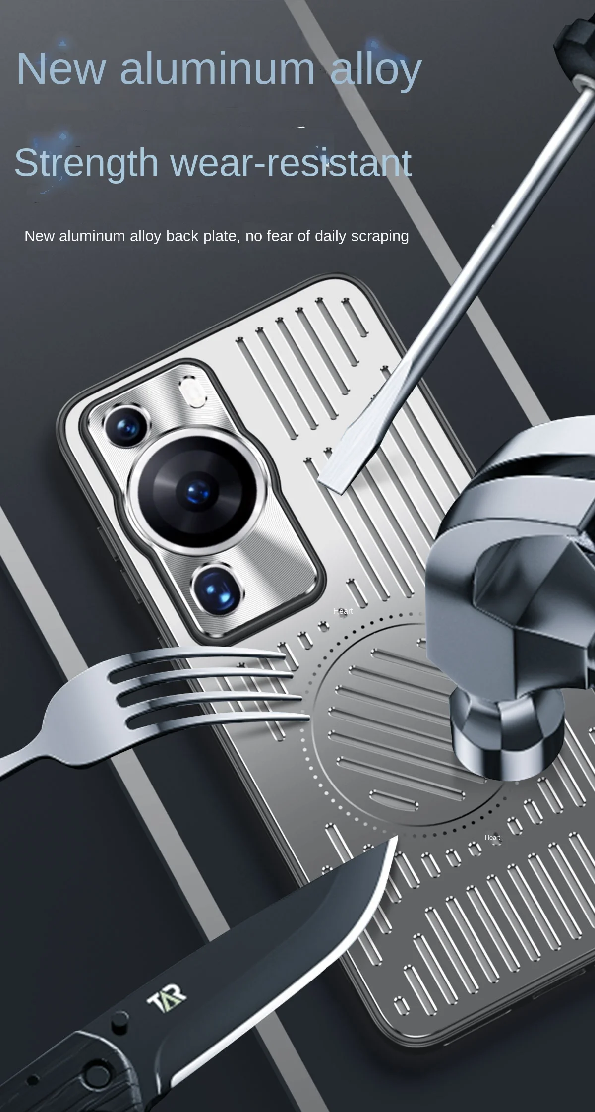 Para Huawei P60 P50 P40 Pro funda de lujo dura magnética aleación de aluminio contraportada fundas protectoras para Huawei Mate 50 40 Pro Shell - imagen 2