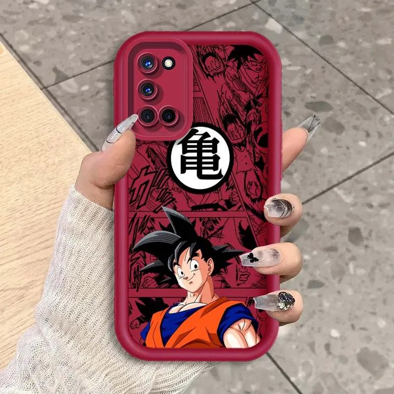 D-Dragon Ball Saiyans Anime para OPPO A96 A95 A92 A77 A74 A73 A72 A58 A57 A55 A54 A53 A52 funda de teléfono con escalera ocular - imagen 5