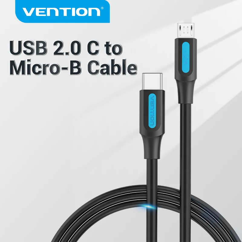 Cable Vention tipo C a Micro USB, adaptador USB tipo C rápido para Samsung, Huawei, Xiaomi, MacBook Pro, OTG, Cable Micro USB para teléfono móvil