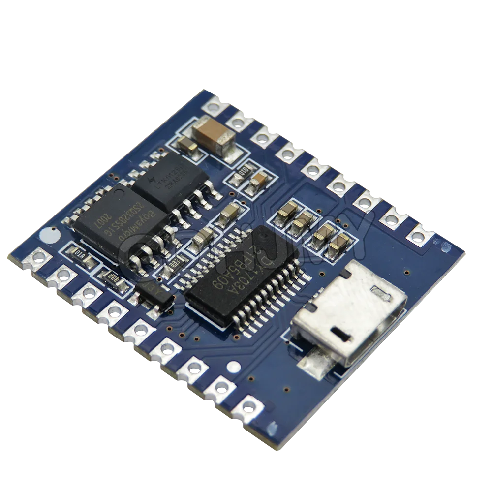Mini módulo de reproductor de MP3, módulo de voz de DY-SV17F, reproducción de voz de 4MB, disparador IO, Control de puerto serie, descarga USB de pestañas - imagen 4