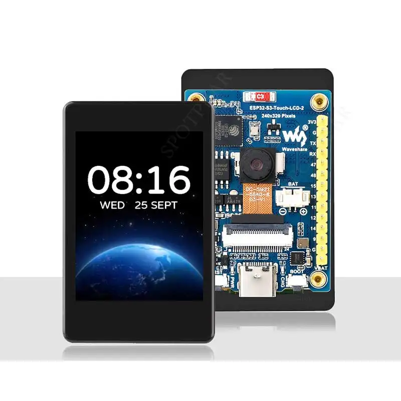 Placa de desarrollo de cámara LCD ESP32 S3, pantalla de 2 pulgadas 240x320, Sensor QMI8658/puerto de batería LVGL/HMI para Arduino - imagen 2