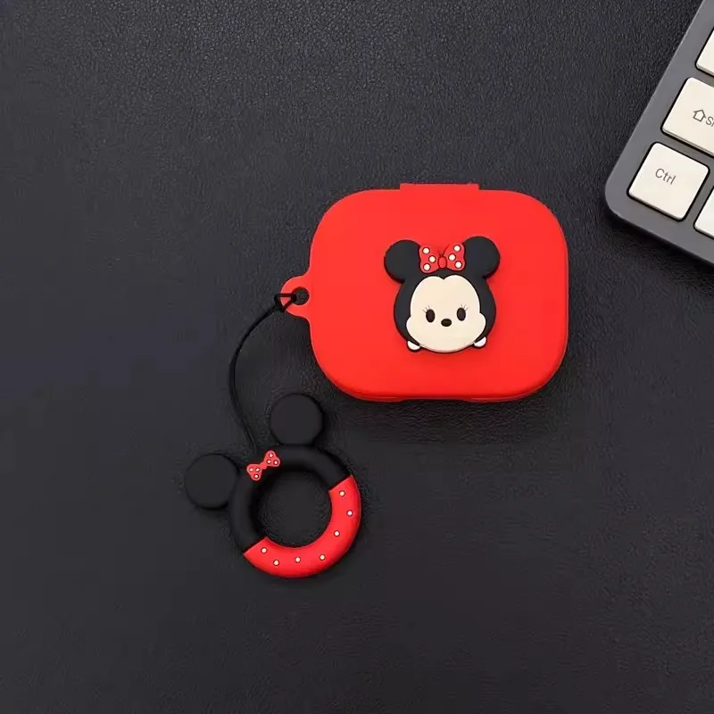 Miniso-funda para auriculares con dibujos animados para Redmi Buds 5/6, auriculares inalámbricos de silicona suave, caja de carga, carcasa protectora con cordón - imagen 2