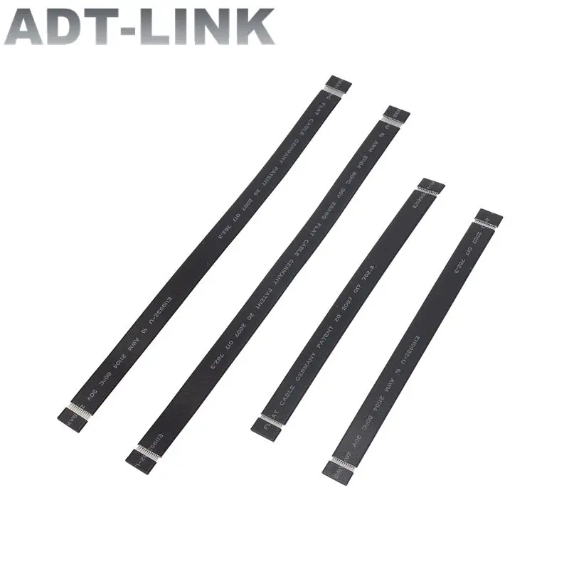 Cable de cinta ADT, Cable plano de cinta de blindaje EMI, 13 pines, 20 pines, 28AWG para extensión de adaptador de tarjeta de vídeo PCI-e M.2 mPCIe USB SSD - imagen 2