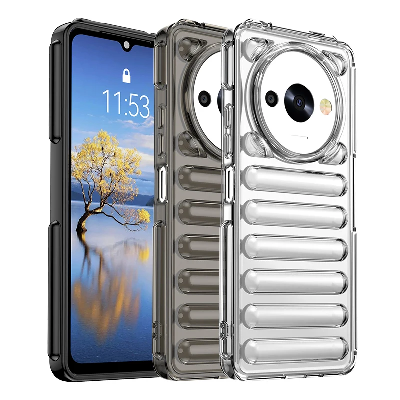 Para Xiaomi Poco C61 funda para Poco X6 Pro Poco X6 Neo Poco M6 Pro F6 M6 Pro C65 funda de cápsula tridimensional a prueba de golpes - imagen 2