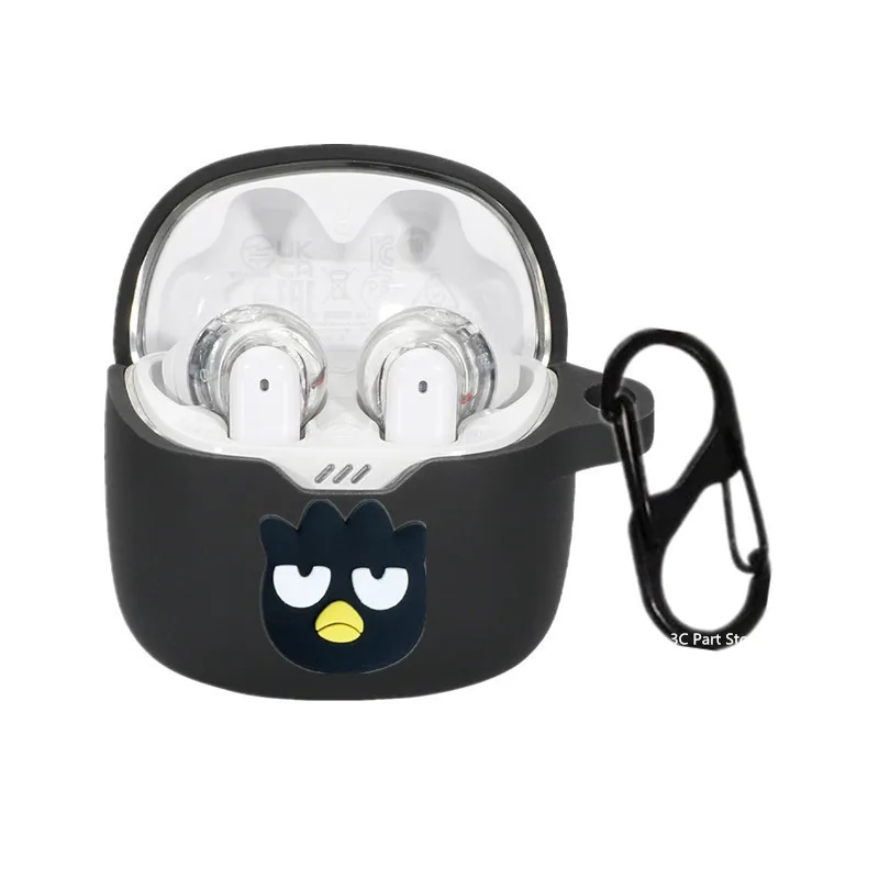 Miniso Sanrio funda para auriculares JBL TUNE FLEX silicona auriculares inalámbricos Bluetooth caja de carga carcasa protectora con gancho - imagen 5