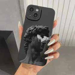 Funda Silicona David Artística Antigolpes para iPhone 17/16/15/14/13