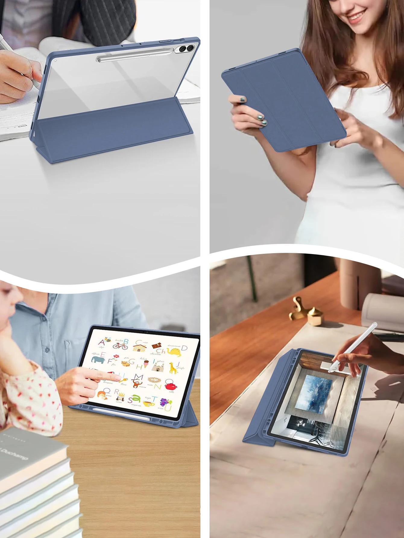 Funda para tableta Samsung Galaxy Tab S7 S8 S9 S6 Lite 10,4 A8 10,5 S7 S8 S9 Plus S7 FE 12,4 funda con portalápices - imagen 5