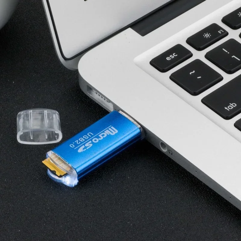 5 uds Mini USB 2,0 lector de tarjetas de memoria adaptador Micro SD TF de alta velocidad enchufe y enchufe colorido elegir para PC portátil tableta