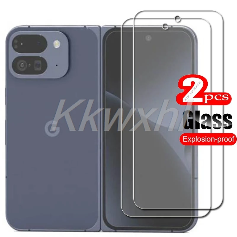 2 uds para Google Pixel 10 Pro cubierta de vidrio templado plegable en Pixel10ProFold Pixel9 Pixel9ProFold Protector de pantalla película transparente