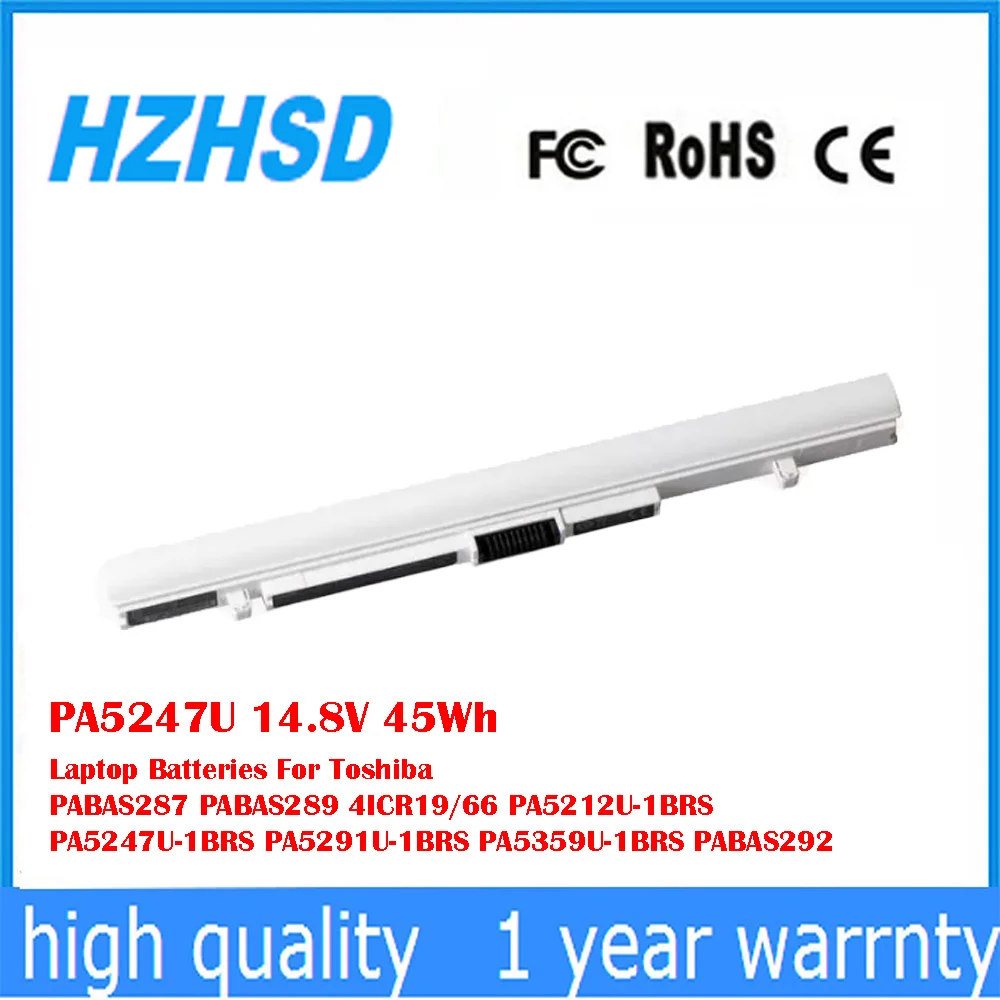 PA5247U 14,8 V 45Wh 2800mAh baterías de ordenador portátil para Toshiba PABAS287 PABAS289 4ICR19/66 PA5212U-1BRS PA5247U-1BRS PA5291U-1BRS