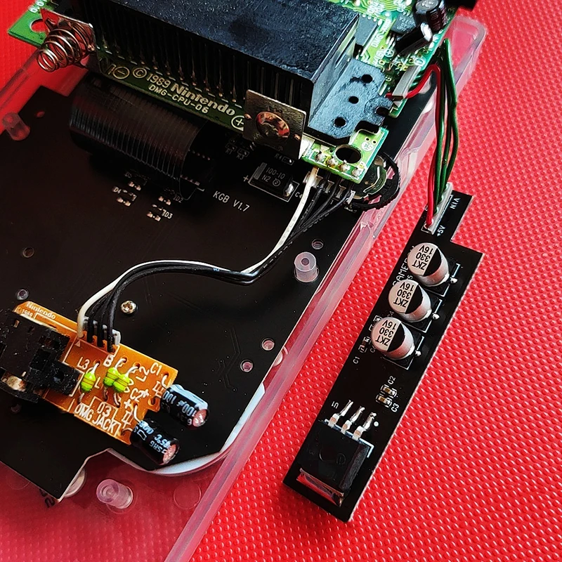 Adaptador de placa de módulo de potencia para Game Boy GB DMG, pantalla LCD IPS de alto brillo
